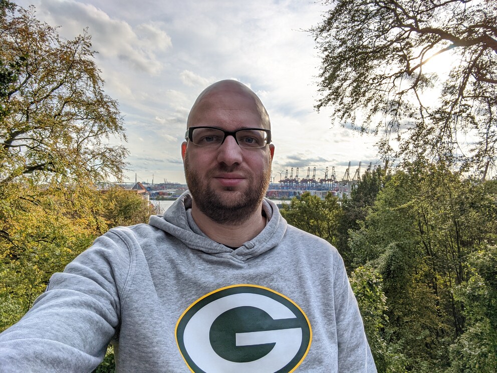 Selfie mit HDR-Effekt.