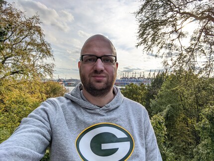 Selfie mit HDR-Effekt.