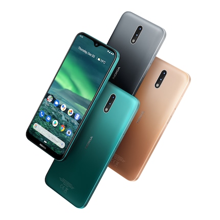 Das Nokia 2.3 erscheint in drei Farbvarianten.