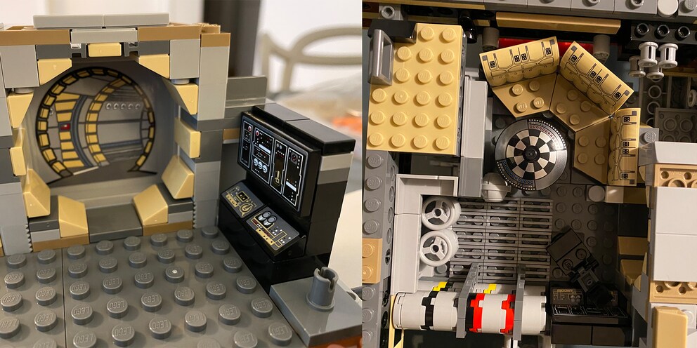 Trotz der schieren Grösse des Millennium Falcon gehen kleine Details nicht unter.