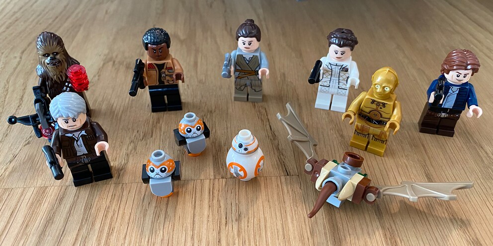 Haben mir tatkräftig zur Seite gestanden: Han, Rey, Finn und Co.