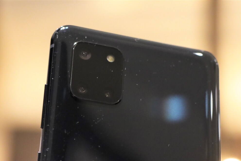 Triple-Kamera auf der Rückseite des Note 10 Lite.