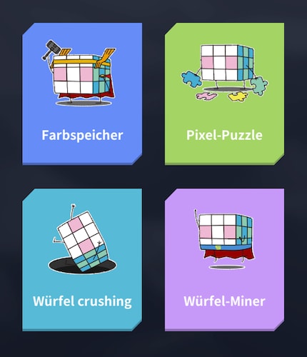 Four different game modes are available to you.