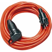 Brennenstuhl BREMAXX extension cable IP44 20m orange AT-N07V3V3-F 3G1.5 (20 m, Schuko plug)