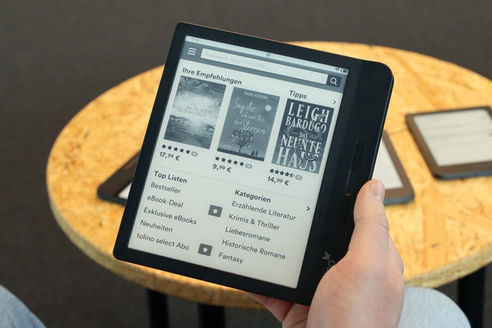 Bücher kannst du direkt auf dem Tolino kaufen.