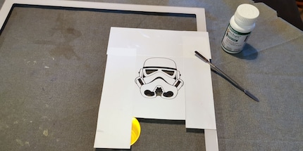 The stencil is ready, let's get started.