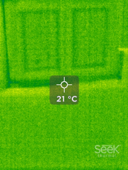 Angenehme 21 Grad sind's hinter der Tür.