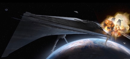 Der Sternenzerstörer der Klasse «Eclipse».