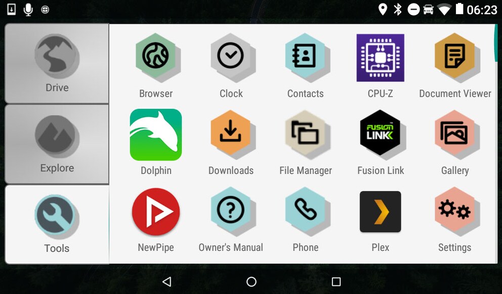 Das Overlander mit ein paar Apps installiert