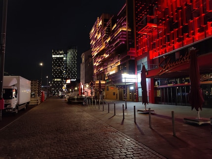 Automatic at night.