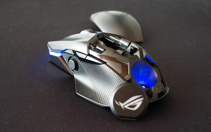 The ROG logo can be removed and replaced with another one.