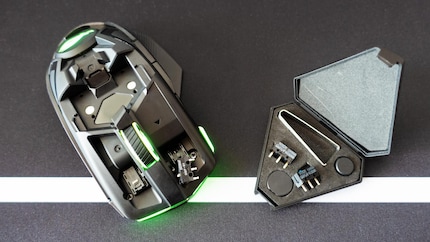If you prefer hard clicks, replace the switches.