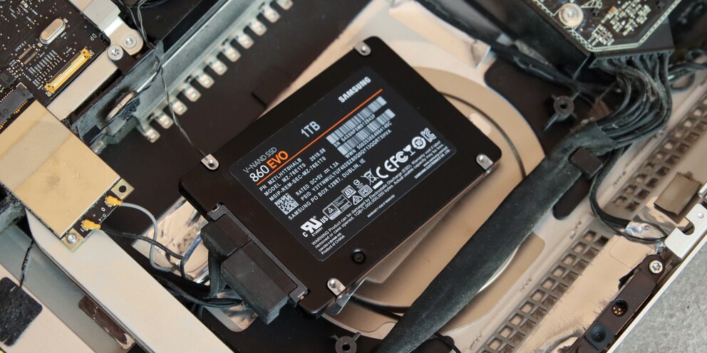 So ist die SSD nicht optimal befestigt.