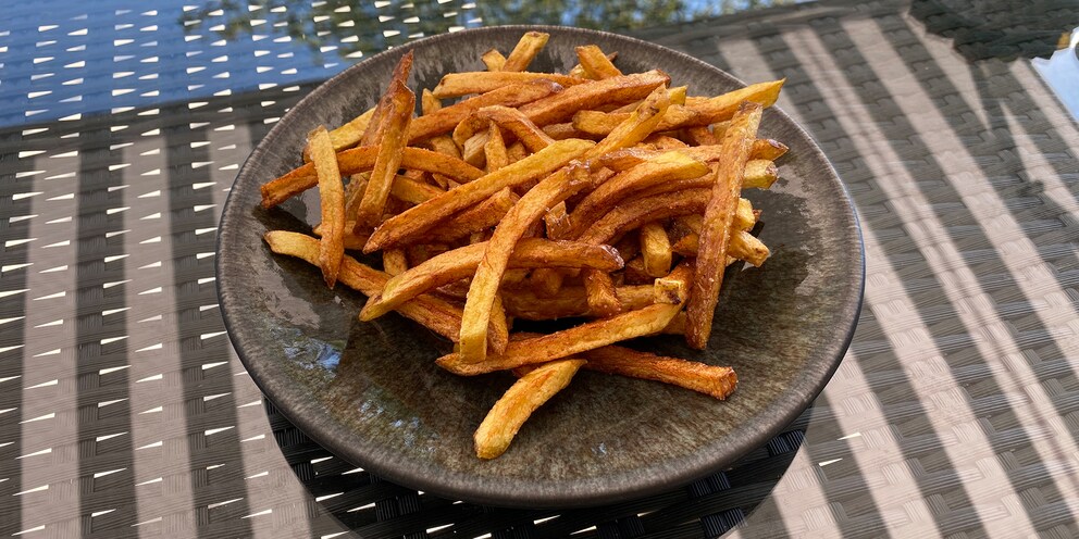 So sehen die festkochenden Pommes Frites aus.