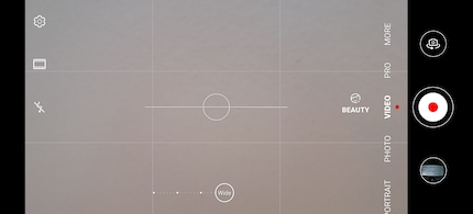 Das Zoom Interface bei Videos auf dem Huawei P40 Pro