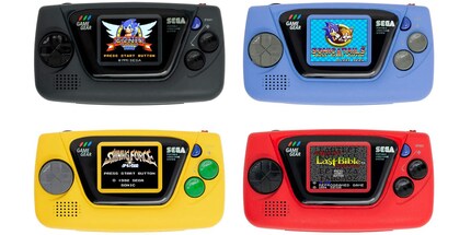 Der Sega Game Gear Micro ist in vier Farben erhältlich. Bildquelle: Engadget
