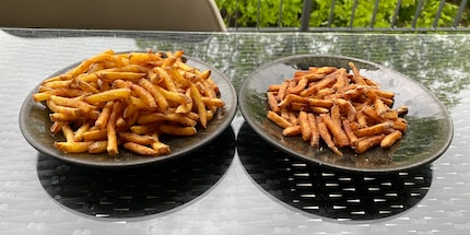 So sehen perfekte selbstgemachte Pommes Frites aus.