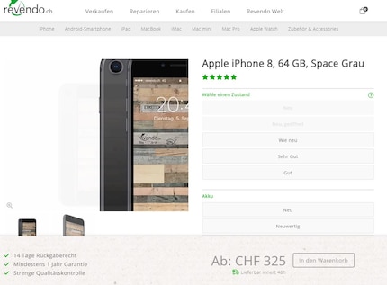 Occassion kostet ein iPhone 8 etwas weniger als ein neues iPhone SE