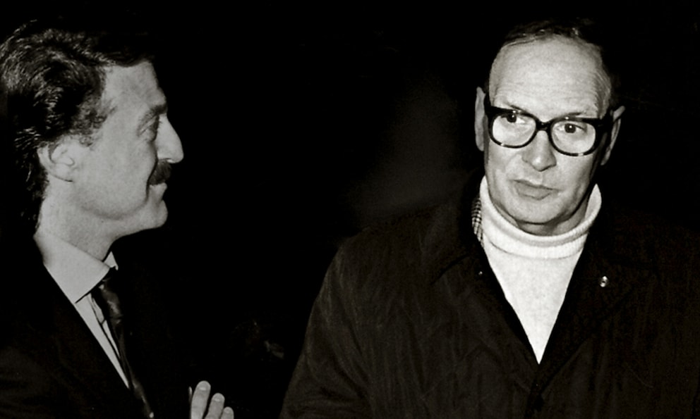 Ennio Morricone and photographer Augusto De Luca.