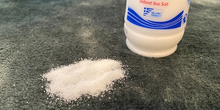 Dust the wine stain generously with salt!