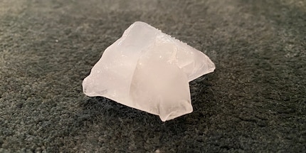 Ice freezes stains.