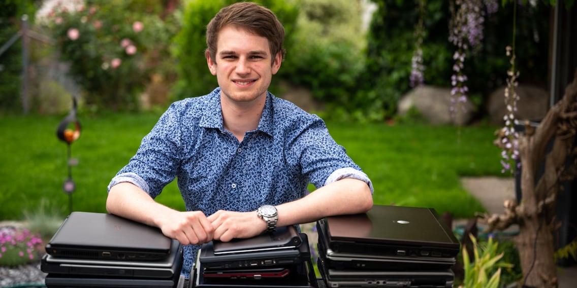 Tobias Schär verschenkt Laptops: «Dankbarkeit ist auch Lohn»