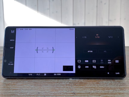 Das User Interface der App Photo Pro