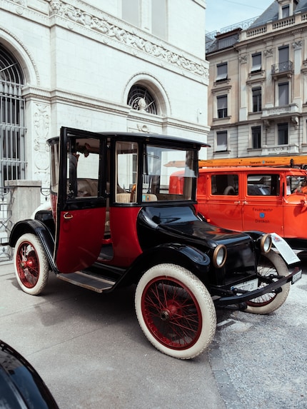 Hansueli Wartenweiler hopes to bring some cheer to people's everyday lives with his ancient car.