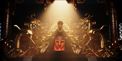Ja, das ist Jet Li als Kaiser des Reiches Chinas.