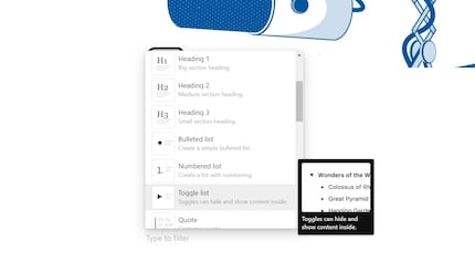 There is no shortage of formatting options.