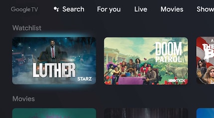 Die Watchliste zeigt Inhalte unabhängig vom Streamingdienst.