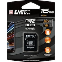Emtec Flash memory card (microSD, 16 GB, UHS-I)