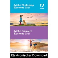 Adobe Photoshop & Premiere Elements 2021 (Unbegrenzt, 1 x, Windows, Französisch, Italienisch, Englisch, Deutsch)