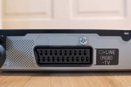 A relic from another time: This is what a Scart connection looks like.