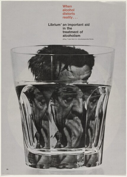 Librium-Werbung, 1963, Rolf Harder, ausgestellt im Museum of Modern Art, New York
