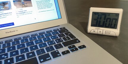 Wie lange das Ganze dauert, hängt vom Verschmutzungsgrad ab.
