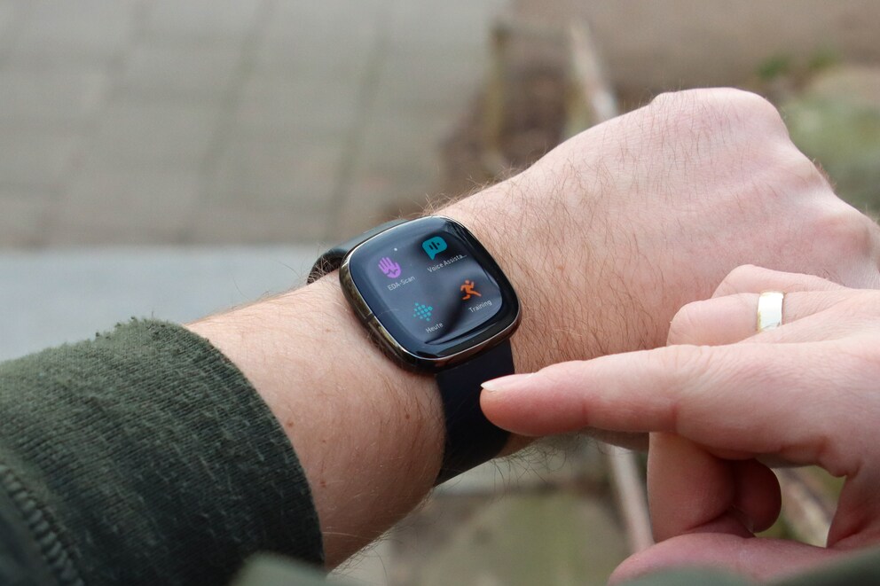 Die EDA-Messung ist als App auf der Sense installiert.