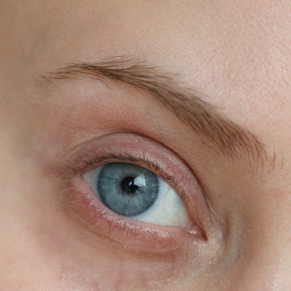 So sehen meine Wimpern «unbehandelt» aus.