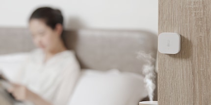 Dieser Aqara-Sensor misst Temperatur, Luftfeuchtigkeit und Luftdruck. Bildquelle: Batna24.com
