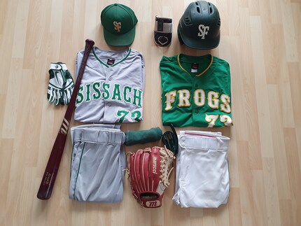 Michels Baseball-Ausrüstung ist gewaschen, geputzt und einsatzbereit, sobald die Saison losgeht. Bildquelle: Michel Romang