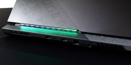 USB 3.2 Gen 1 Typ-A, USB 3.2 Gen 2 Typ-C, HDMI 2.0b und RJ45 LAN Port