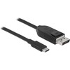 Delock DisplayPort — USB Typ C (0.50 m, USB Typ C, DisplayPort)