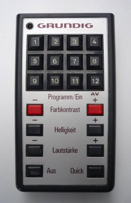 Typische Ultraschallfernbedienung der 70er-Jahre.