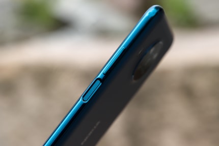 Fingerprint reader on the side.