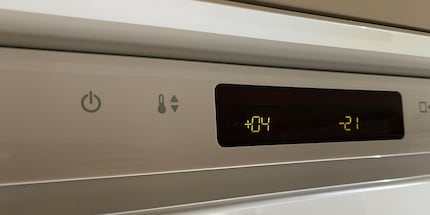 You normally switch off the fridge from the control panel itself.