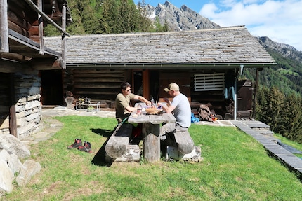 Claudio und Marc beim Frühstück ...
