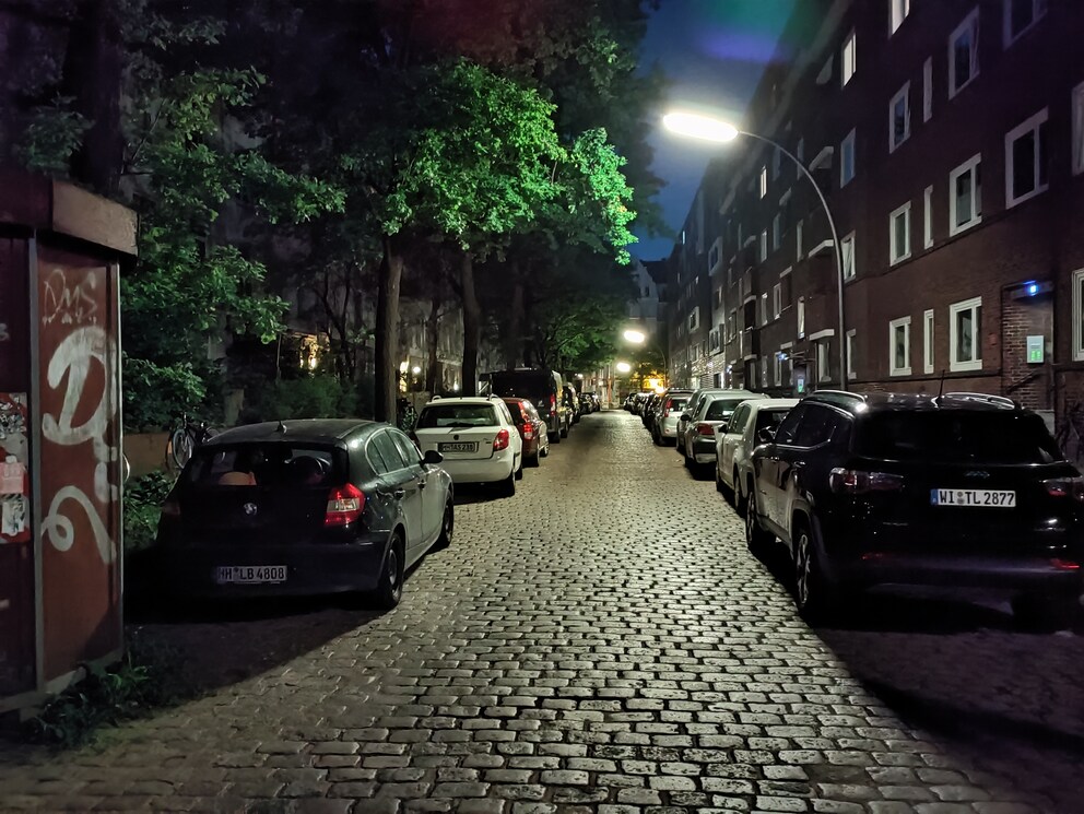 Nachtmodus der Hauptkamera.
