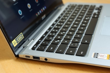 Auf der anderen Seite befindet sich ein zweiter USB-C-Anschluss.