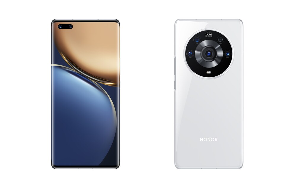 Das Honor Magic 3 Pro von vorne und hinten.