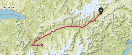 Verhältnismässig flach, dafür umso länger. Das war die dritte Tagesetappe im Wallis.